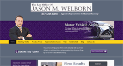 Desktop Screenshot of jasonwelbornlaw.com